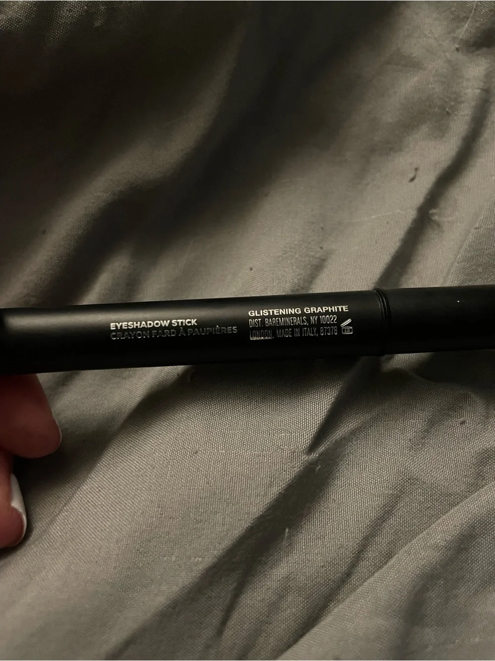 Barely used bareMinerals BarePro Eyeshadow stick in glistening graphite